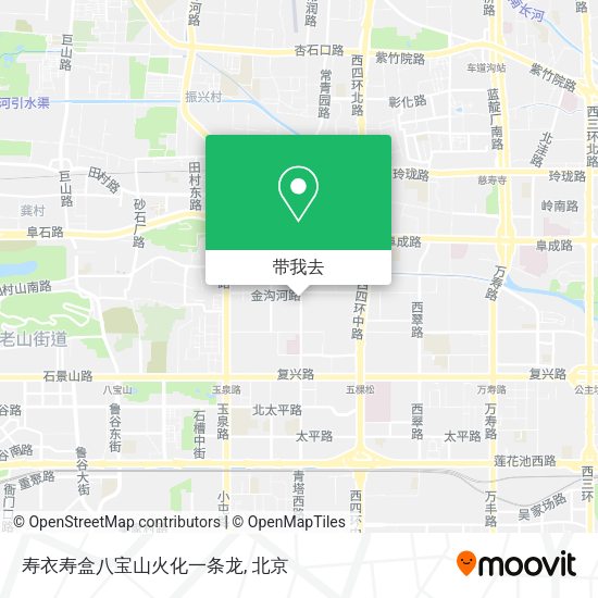 寿衣寿盒八宝山火化一条龙地图