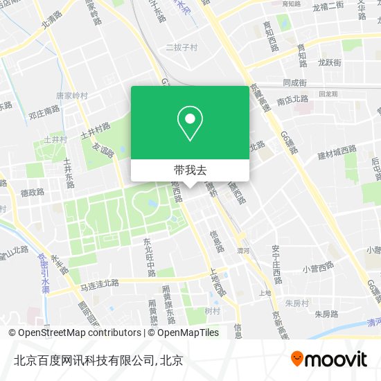 北京百度网讯科技有限公司地图