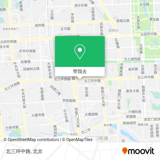 北三环中路地图