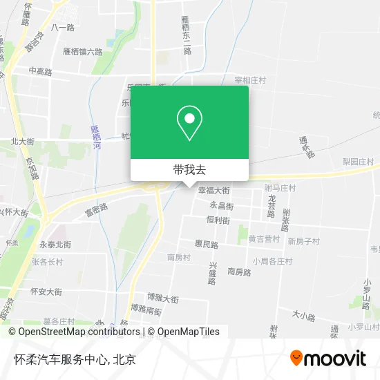怀柔汽车服务中心地图