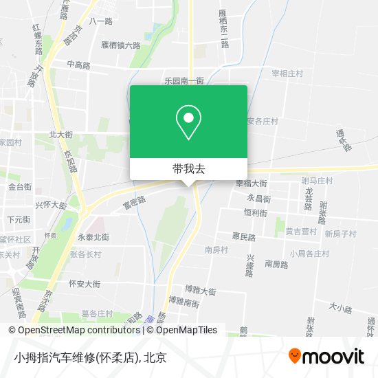 小拇指汽车维修(怀柔店)地图