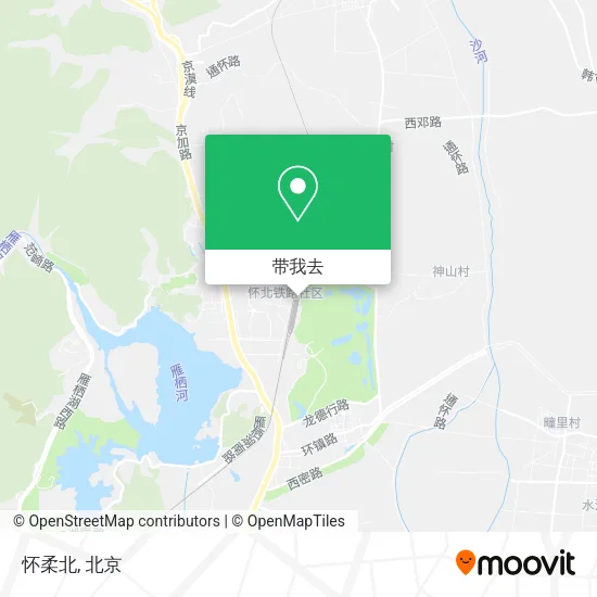 怀柔北地图