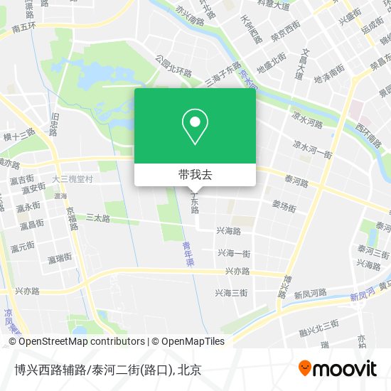 博兴西路辅路/泰河二街(路口)地图