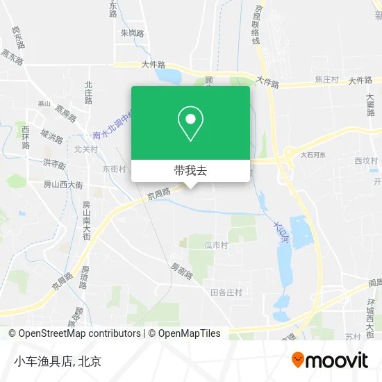 小车渔具店地图