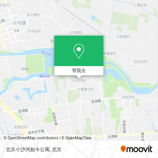 北京小沙河如今公寓地图