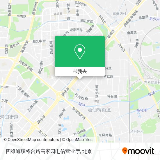 四维通联将台路高家园电信营业厅地图