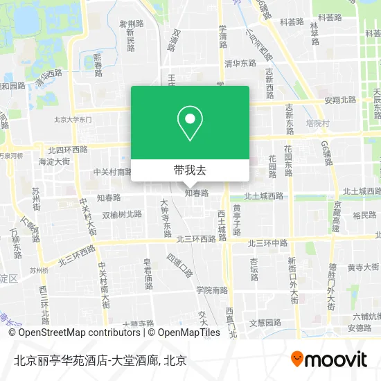 北京丽亭华苑酒店-大堂酒廊地图