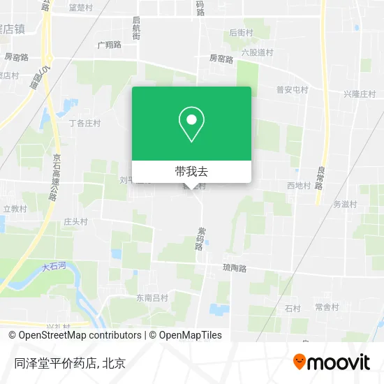 同泽堂平价药店地图