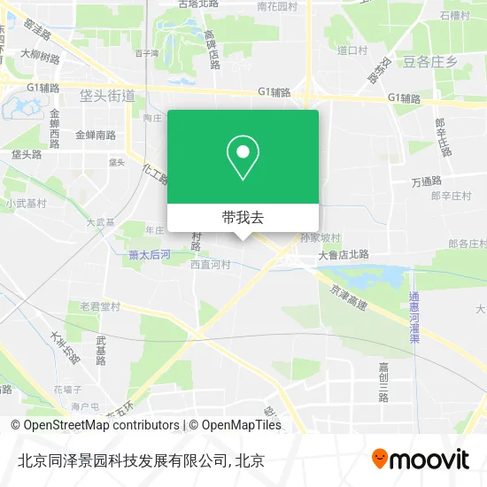 北京同泽景园科技发展有限公司地图