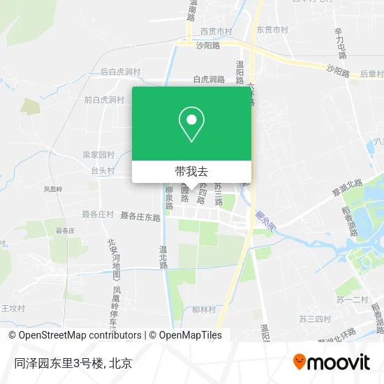 同泽园东里3号楼地图
