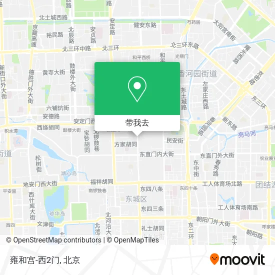 雍和宫-西2门地图