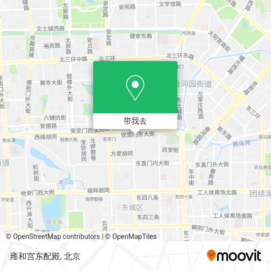 雍和宫东配殿地图
