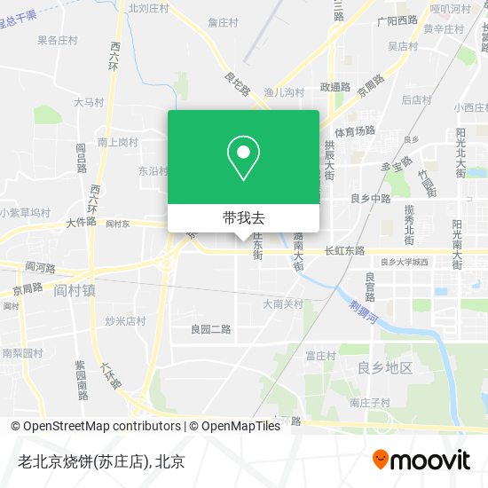 老北京烧饼(苏庄店)地图