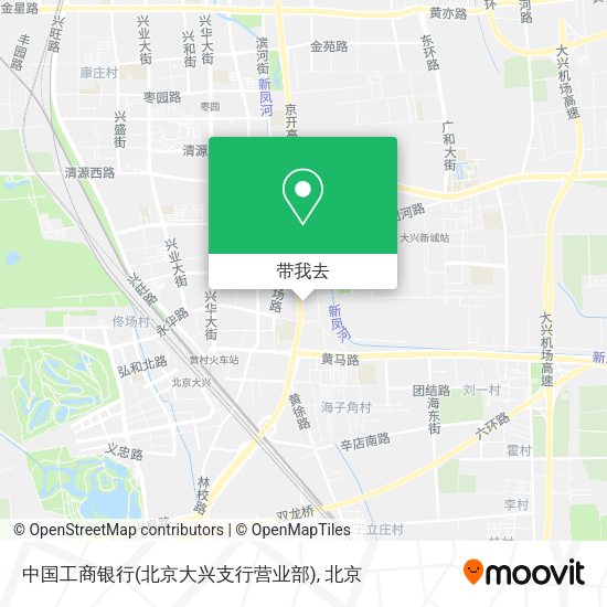 中国工商银行(北京大兴支行营业部)地图