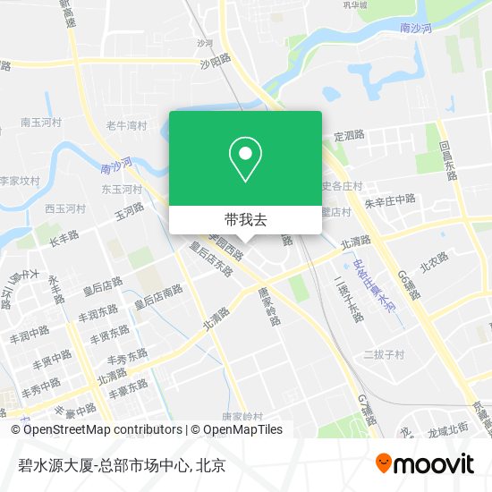 碧水源大厦-总部市场中心地图