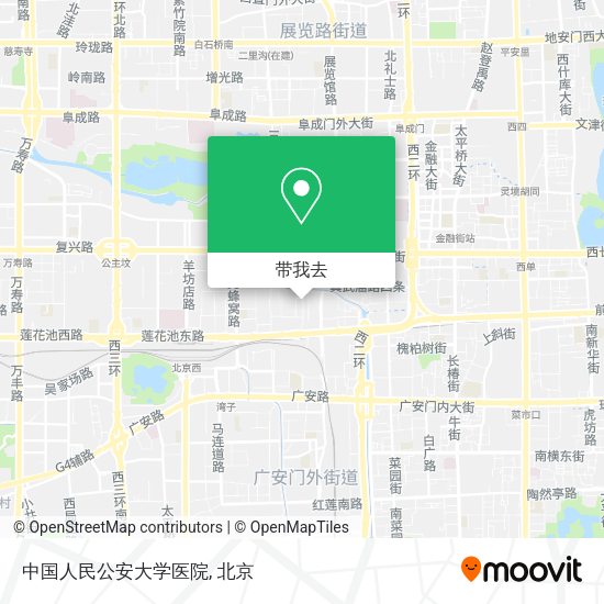 中国人民公安大学医院地图
