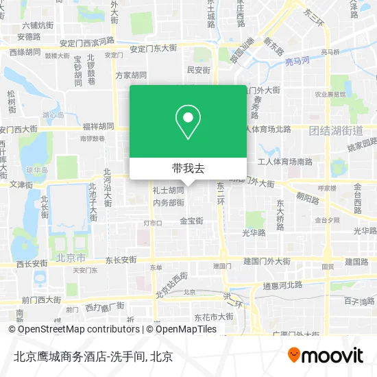 北京鹰城商务酒店-洗手间地图