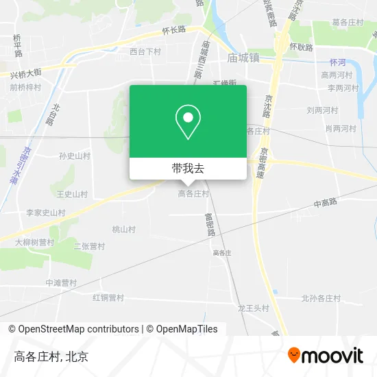 高各庄村地图
