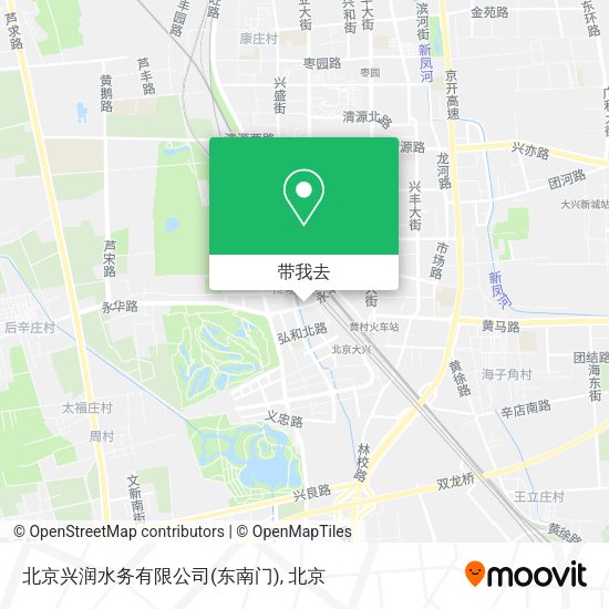 北京兴润水务有限公司(东南门)地图