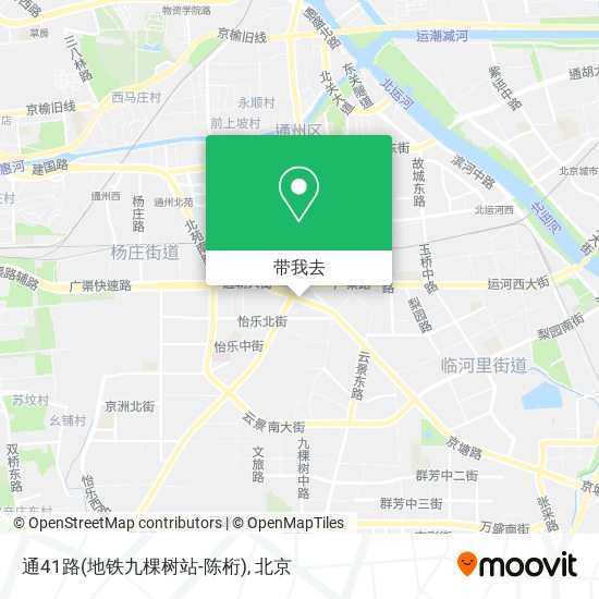通41路(地铁九棵树站-陈桁)地图