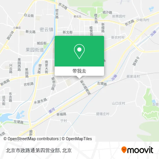 北京市政路通第四营业部地图