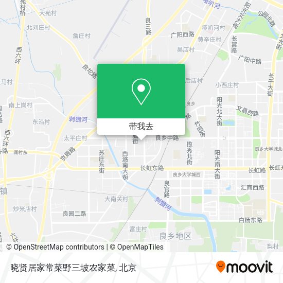 晓贤居家常菜野三坡农家菜地图