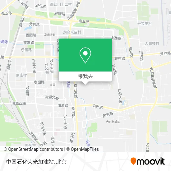 中国石化荣光加油站地图