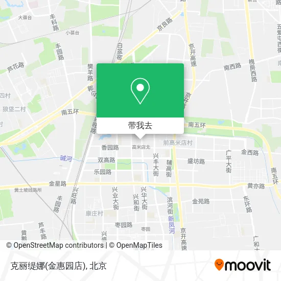 克丽缇娜(金惠园店)地图