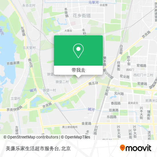 美廉乐家生活超市服务台地图