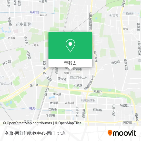 荟聚·西红门购物中心-西门地图