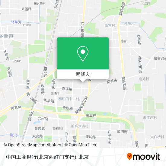 中国工商银行(北京西红门支行)地图