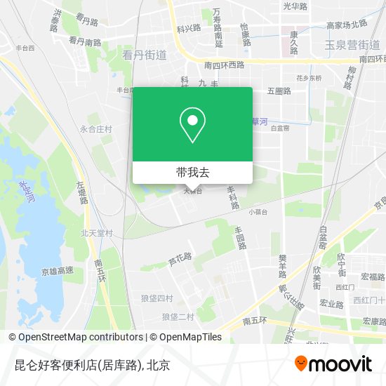 昆仑好客便利店(居库路)地图