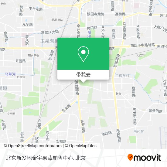 北京新发地金宇果蔬销售中心地图