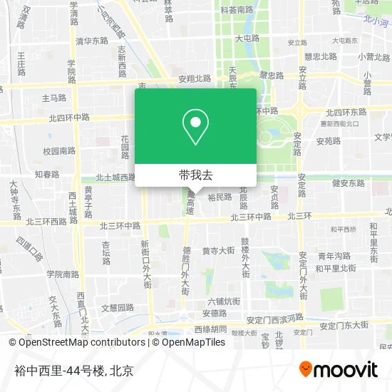 裕中西里-44号楼地图