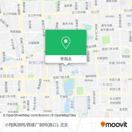小翔凤胡同/西煤厂胡同(路口)地图
