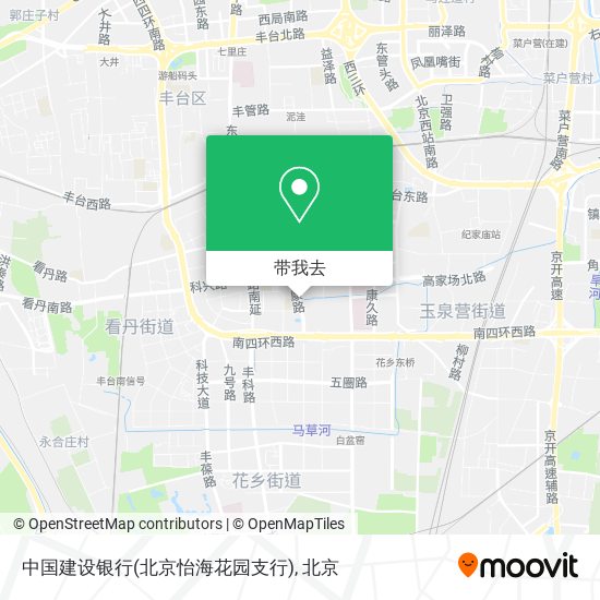 中国建设银行(北京怡海花园支行)地图