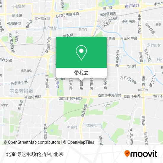 北京博达永顺轮胎店地图