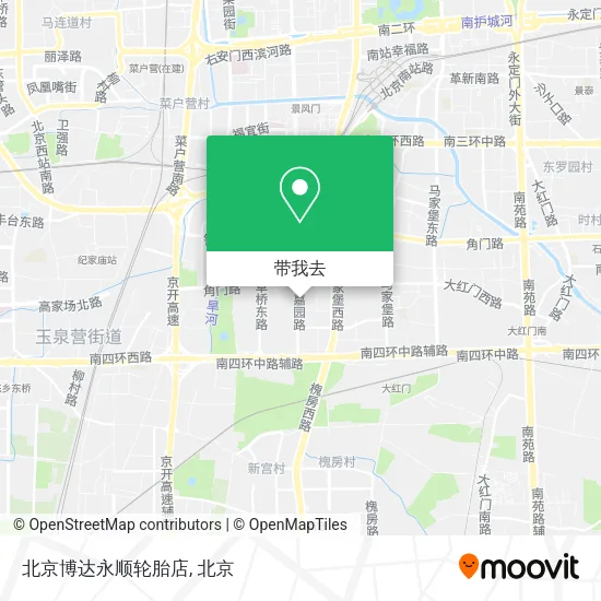 北京博达永顺轮胎店地图