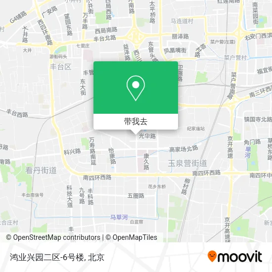 鸿业兴园二区-6号楼地图