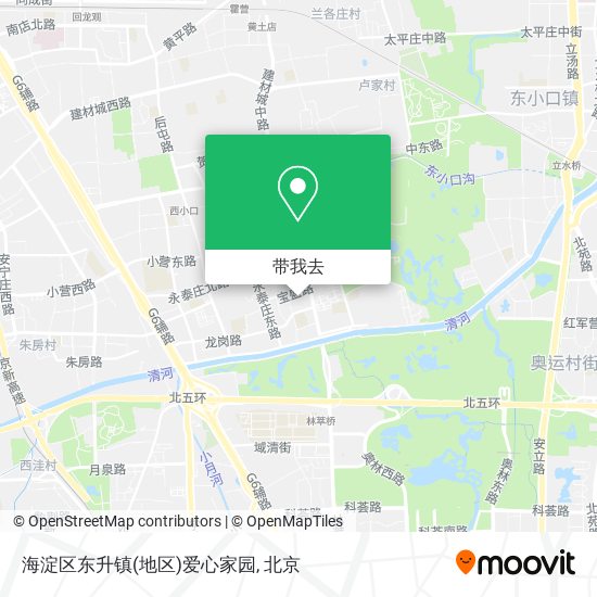 海淀区东升镇(地区)爱心家园地图