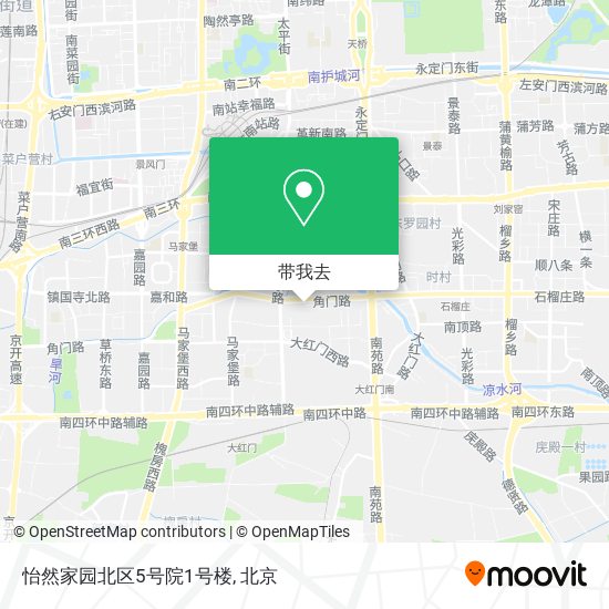 怡然家园北区5号院1号楼地图