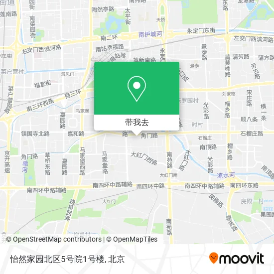 怡然家园北区5号院1号楼地图