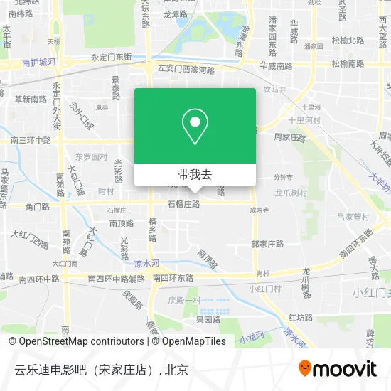 云乐迪电影吧（宋家庄店）地图