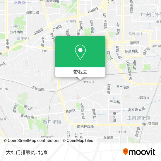 大红门排酸肉地图