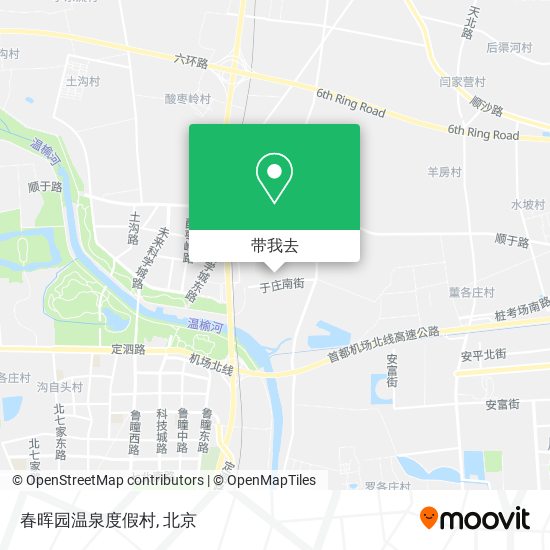 春晖园温泉度假村地图