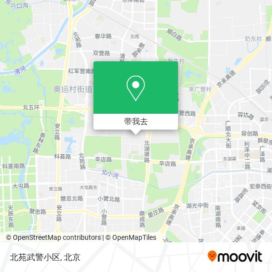 北苑武警小区地图