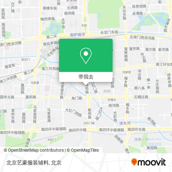 北京艺豪服装辅料地图