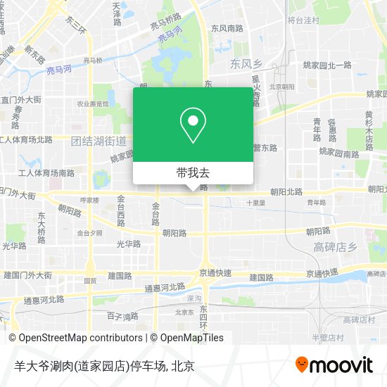 羊大爷涮肉(道家园店)停车场地图