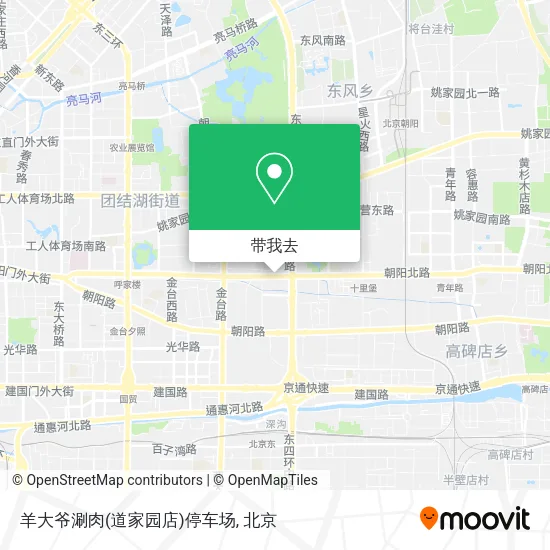 羊大爷涮肉(道家园店)停车场地图