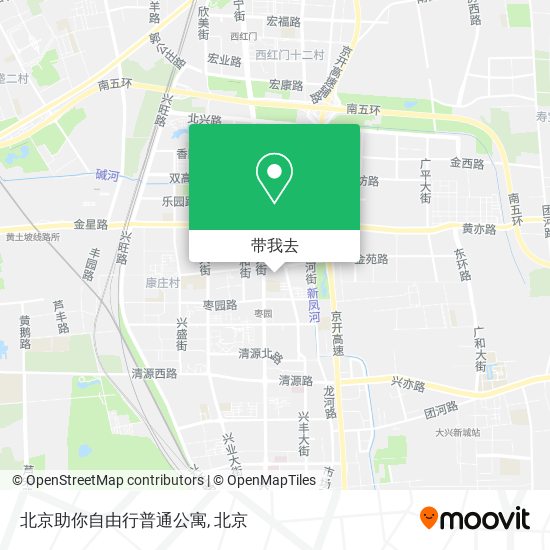 北京助你自由行普通公寓地图